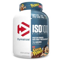 Dymatize ISO100 헬스프로틴파우더 코코아페블맛 1인분25g프로틴 100%가수분리 유청단백질보충제 2.3kg 1개