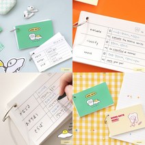 단어장 링 고리 한손 키워드 개념 용어 정리 O링 120매 외국어 영단어 중국어 일본어 학생용, 민트