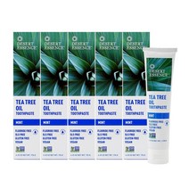치약 데저트 에센스 티트리 오일 민트 176 g 5개 세트 Tea Tree Oil Toothpaste Mint 6.25 oz 5, 176g