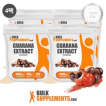 [4팩] 벌크서플리먼츠 과라나 추출물 분말 100g 천연 카페인 보충제 Guarana