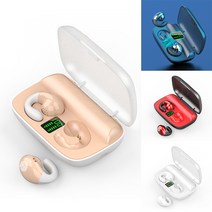 Elsecho 골전도 블루투스이어폰 이어클립형 방수 노이즈캔슬링헤드폰, 피부색