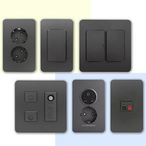 제일전기공업 디아트 다크그레이 전기 전등 스위치 커버 교체 방우형 매입 매립 콘센트 설치 맹커버 보조대 화장실 방우 덮개 1구 2구 3구 4구 5구 6구 인테리어, 07.스위치 중5구