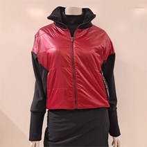 파사디골프 SH05 드랍소매 패딩점퍼 숏기장 옆 지퍼 디테일 간절기 패딩점퍼 P22FWJ704MRE