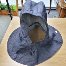 안전한 용접두건 고급형 데님 용접보호구 용접 모자 페이스보호 미디어나무, 용접청두건