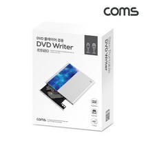 Coms 휴대용 DVD 플레이어 외장 PC DVD-RW / CD-RW 겸용, ES120