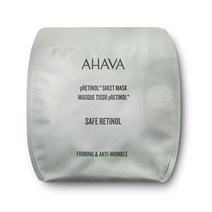 AHAVA Safe pRetinol 안티에이징 시트 마스크 사해 미네랄로 노화 징후를 감소 비건 - 싱글 마스크 1개입 아하바