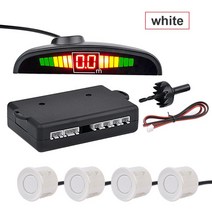 포터후방센서 사각지대 후진음 지게차후방감지기 AOSHIKE 자동차 Parktronic 주차 센서 22mm 4 12V 역방향, 03 white_01 2.5