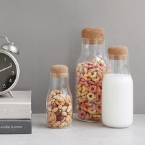 [TDY]코르크마개 내열유리 우유병(3size), 소(150ml)