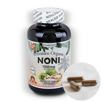 HNHUSA [미국직구] 프리미엄 노니 식물성 캡슐 1000mg 120정 1통(2개월분), 1병, 1000mg120정
