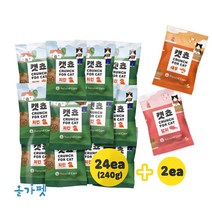 네츄럴코어 고양이간식 캣쵸 대용량 240g+20g, 1세트, 치킨