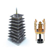크래커플러스 신라금관과 황룡사구층목탑 3D 입체퍼즐 한국의 문화유산 학습교구 학습체험