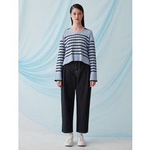 Kuho plus 커브드 Fit Tuck 데님 팬츠 네이비