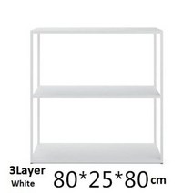 진열선반 스탠드 미니 베란다 철 선반 침실 파티션, 12.White80x25xH80cm b