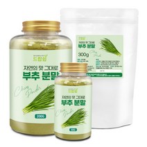 부추 분말(국산) 모음 부추 가루 선식 수제비 반죽, 부추 분말[국산] 60g[통]X2개