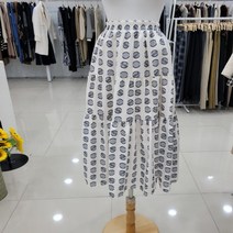 밸리걸 도트 밴딩 롱 스커트 694480