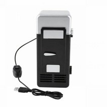 미니 자동차 냉장고 USB 쿨러 워머 냉동고 소다 캔 음료 여행141940, 블랙