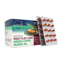 라이프스팬 뉴질랜드 초록입홍합 오일 16000mg 120캡슐 초록잎홍합, 1개, 120정