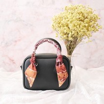 바보사랑 미니 스퀘어 탑핸들 크로스백 토트백.해피툴