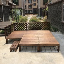조립식 평상 들마루 diy 야외 옥상 방부목 데크 테이블 원목, 1㎡, 고객센터로 맞춤 연락! 소나무 솔
