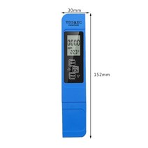 염도측정기 휴대용 물 tds meter pen ec 전도도 테스터 수질 모니터 음용수 비료 농도, 푸른