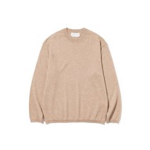 KNITTED 캐시미어 라운드 니트 BEIGE