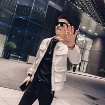 남상점퍼 재킷 남자 트렌드 슬림 봄계절 틱톡 건달카리스마 상의 캐쥬얼 1952179222