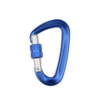 Carabiner 야외 캠핑 D-링 하이킹 등산 Karabiner 버클 클립 구조 비상 키 체인 장비, 다크 블루