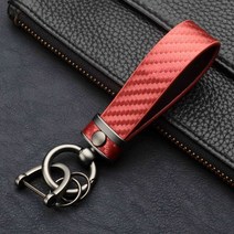자동차키홀더 가죽키케이스 차키홀더Tpu 자동차 키 케이스 커버 미쓰비시 아웃랜더 xpinger Triton ASX L, 18 carbon fiber red