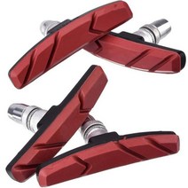 쌍(2 Pcs) 자전거 침묵하는 브레이크 패드 사이클링 V 홀더 신발 블록 오래 견딘 성과 고무, 02 B