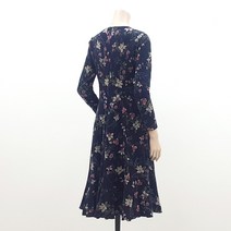 봉쥬르마담 샤론 플라원 기모 플레어 원피스 미시옷 40대 50대 원피스