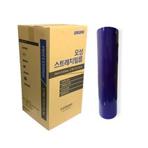 국산 오성 청랩 500 mm x 150 M 청색 보호테이프 공업용 산업용 포장용 파렛트, 500mmX150M