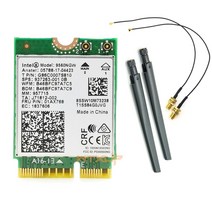 인텔 9560 9560ngw m.2 cnvio wifi 블루투스 5.0 노트북 카드용 듀얼 밴드 802.11ac + ipex mhf4 u.fl to rp-sma 외부 안테나, 협력사, 9560 ipx4 AC 안테나
