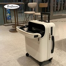 기내용캐리어 사이즈 2박3일 미니캐리어 beasumore 프론트 오프닝 usb 롤링 수하물 스피너 20 인치 라이트 가방 휠 캐빈 트롤리 여성용 핸드백 여행 가방
