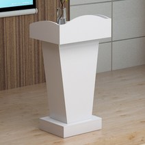 이동식 교탁 사회대 연설대 학원 도서관 가구 강대상, 화이트