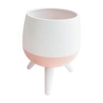 삼발이 파스텔 화분 인테리어 소품, 중, 핑크