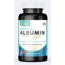 바이원라이프 프리미엄 알부민 1800mg 200캡슐 필수단백질 밀크씨슬 로얄제리 캐나다, 1개, 기본
