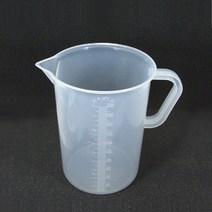 [국산] 플라스틱 비이커 1L 1개/ 핸들비이커 PVC 비커 과학실험 측정 계량용기 계량컵 인체무해 식품용기