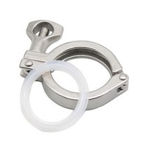 탈포기 진공탈포기 수동탈포기 트라이 클램프 25.4 50.5/64/77.5/91 106 119 mm 페룰 OD SS304 스테인레스 스틸 클로버 위생 피팅 가정 양조용 1/2 인치, 1 조각, 51mmx 페룰 64, 1개