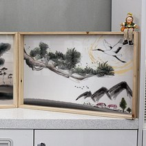 tf848-우드프레임액자_수채화느낌의소나무풍경, 이미지1
