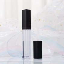 플라스틱 립글로스 튜브 용기 5ml 립 글레이즈 빈 립스틱 소녀용 화장품 도구 Diy 샘플, 한개옵션1, 01 Black-5ml