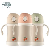 써모스 푸고 프리미엄 뉴트럴 시리즈 유아용 빨대컵 280ml TKFE-280, 뉴트럴핑크(P), 1개
