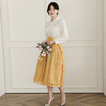 생활한복에 생활한복을 더한 덧치마 스커트 빅사이즈 허리치마 퓨전의상