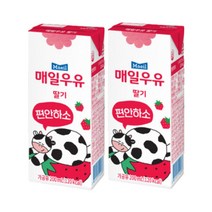 매일유업 멸균우유 딸기, 200ml, 17개