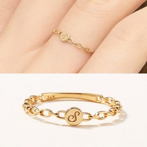 14k 18k 메이드 이니셜 반지