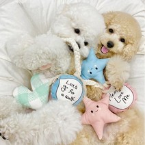 모빌 오가닉 터그놀이 삑삑이 장난감 강아지장난감.개달당, 핑크별, 상세설명 참조