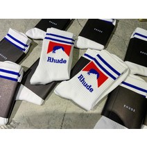 남성양말 19ss rhude 양말 코튼 농구 여성 남성 선물 카니예 웨스트 루드
