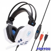 ForU690 50m 제노스 게이밍 헤드셋 화이트 게이밍용품 음질좋은헤드셋 컴퓨터헤드폰, 상세페이지 참조