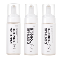 리빙포라 무불소 혀 전용 백태 설태 제거 거품 치약 덴티미, 3통, 120ml