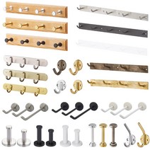 벽옷걸이 판 벽고정걸이 다용도고리 행거 후크 모자 가방 빈티지 원목, 03. 3단 라운드, GR