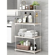 무타공 화장실 정리대 이케아 메스켄 화장실수납, 4단 베이지 42x22x80cm